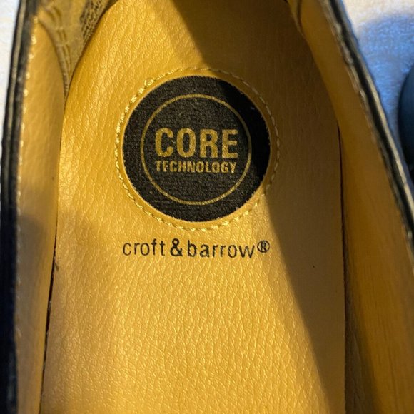 Croft & Barrow Men's Core Technology Black Leather Loafer Shoes Size 9 1/2 Med - Picture 7 of 10